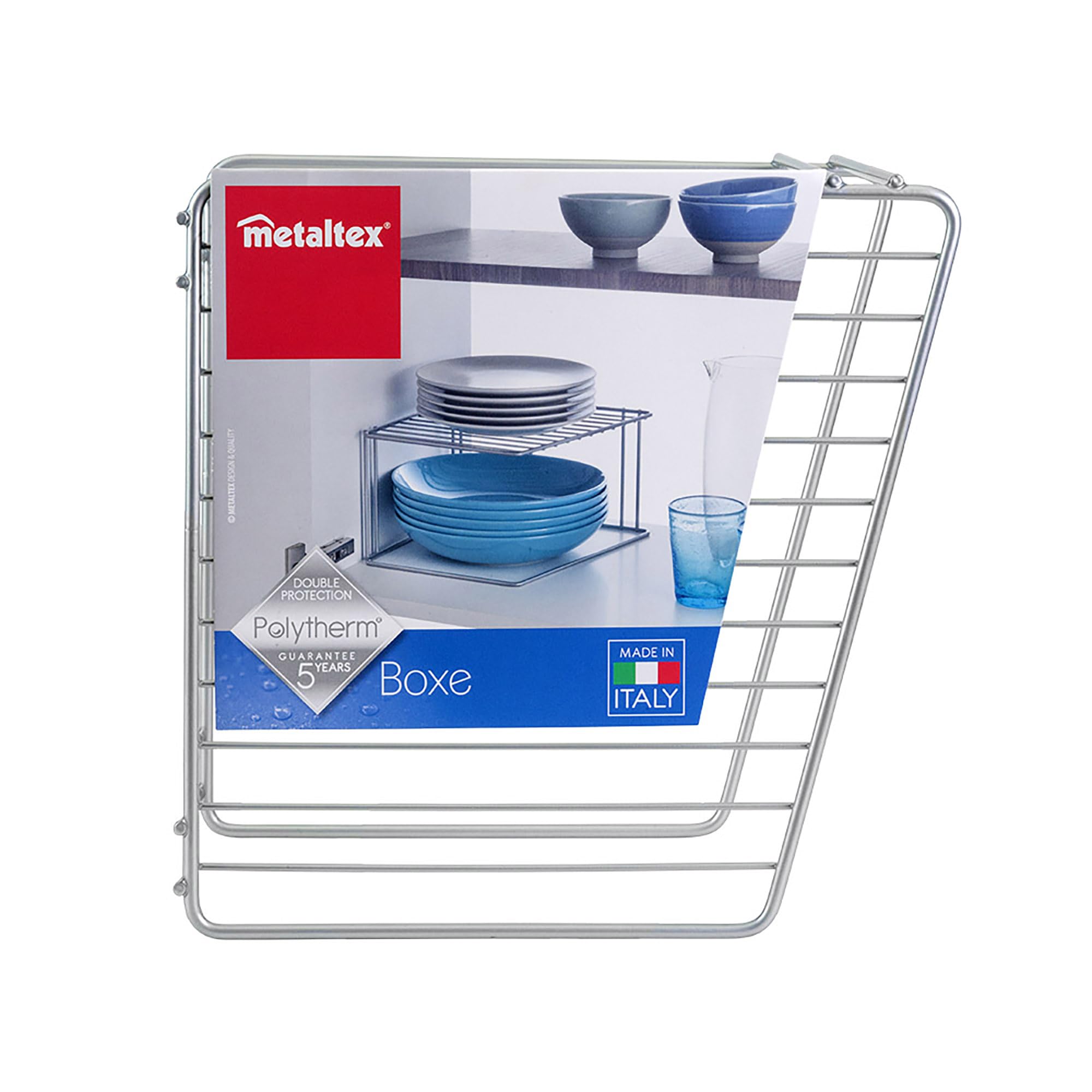 metaltex-boxe-eckschrankeinsatz-1-etage-25x25x15-cm-polytherm-silbermetallic image 6