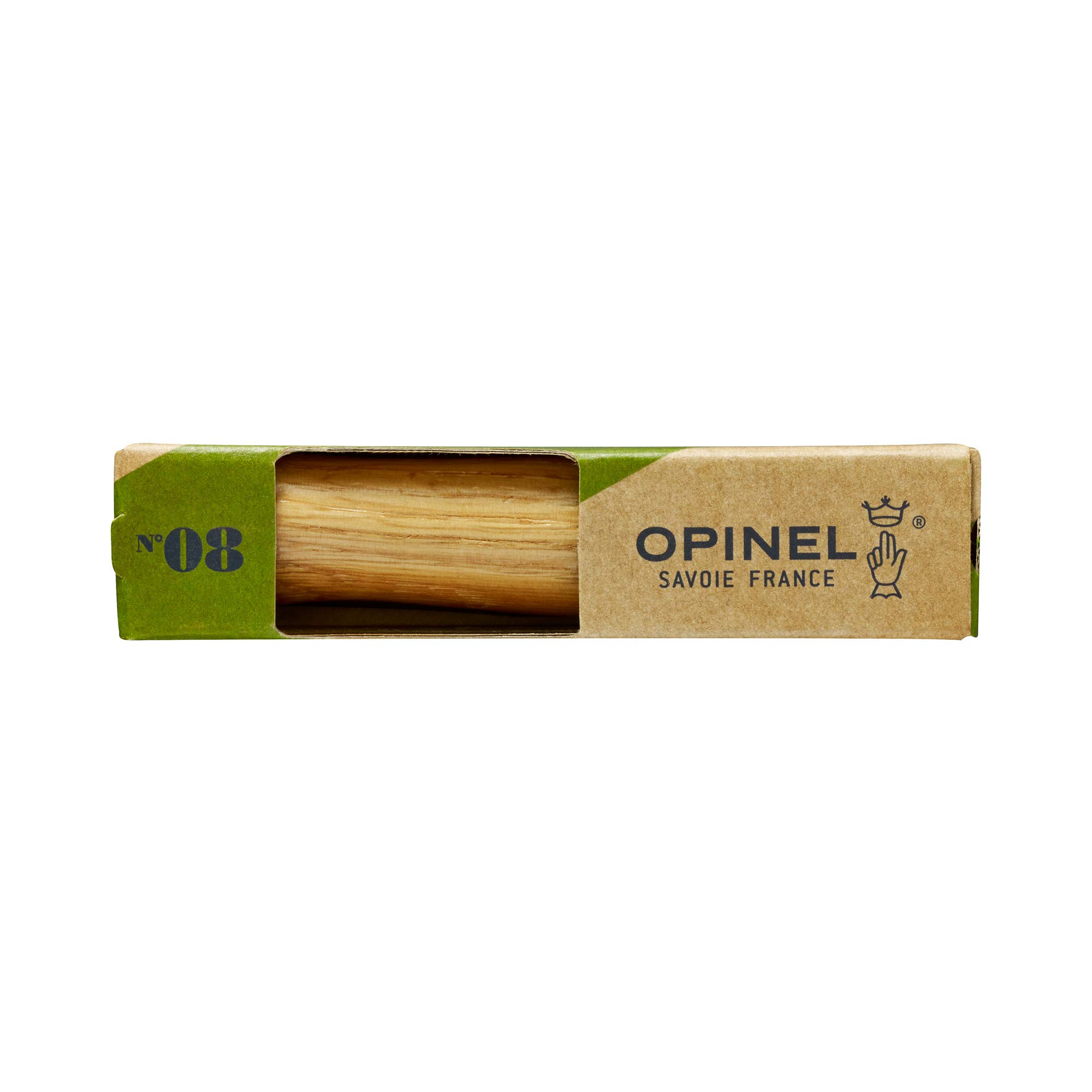 opinel-taschenmesser-n-8-beige-klassisches-klappmesser-mit-buchenholzgriff image 2