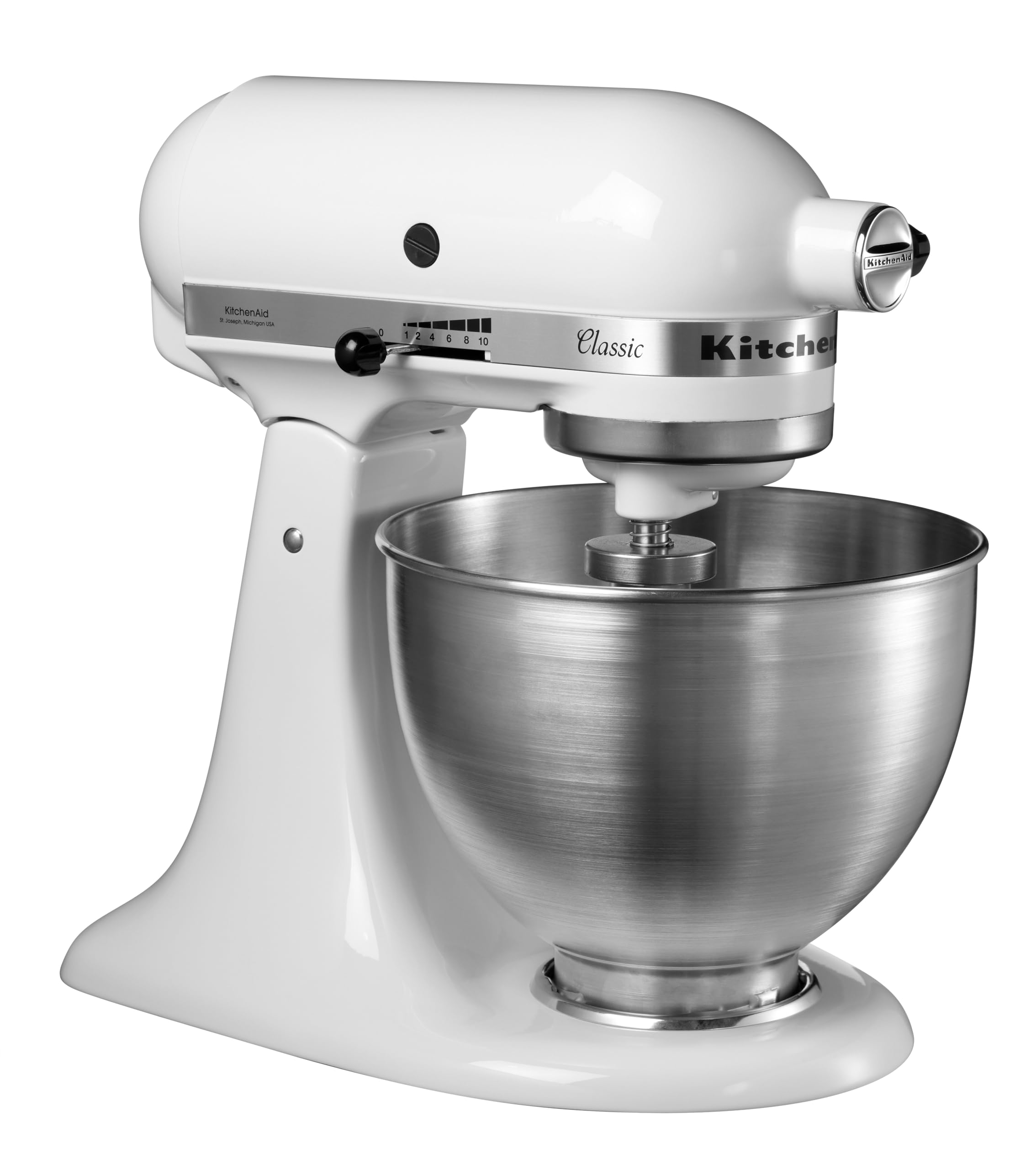 kitchenaid-classic-k-chenmaschine-4-3-l-mit-kippbarem-motorkopf-5k45ssewh-wei-10 image 5