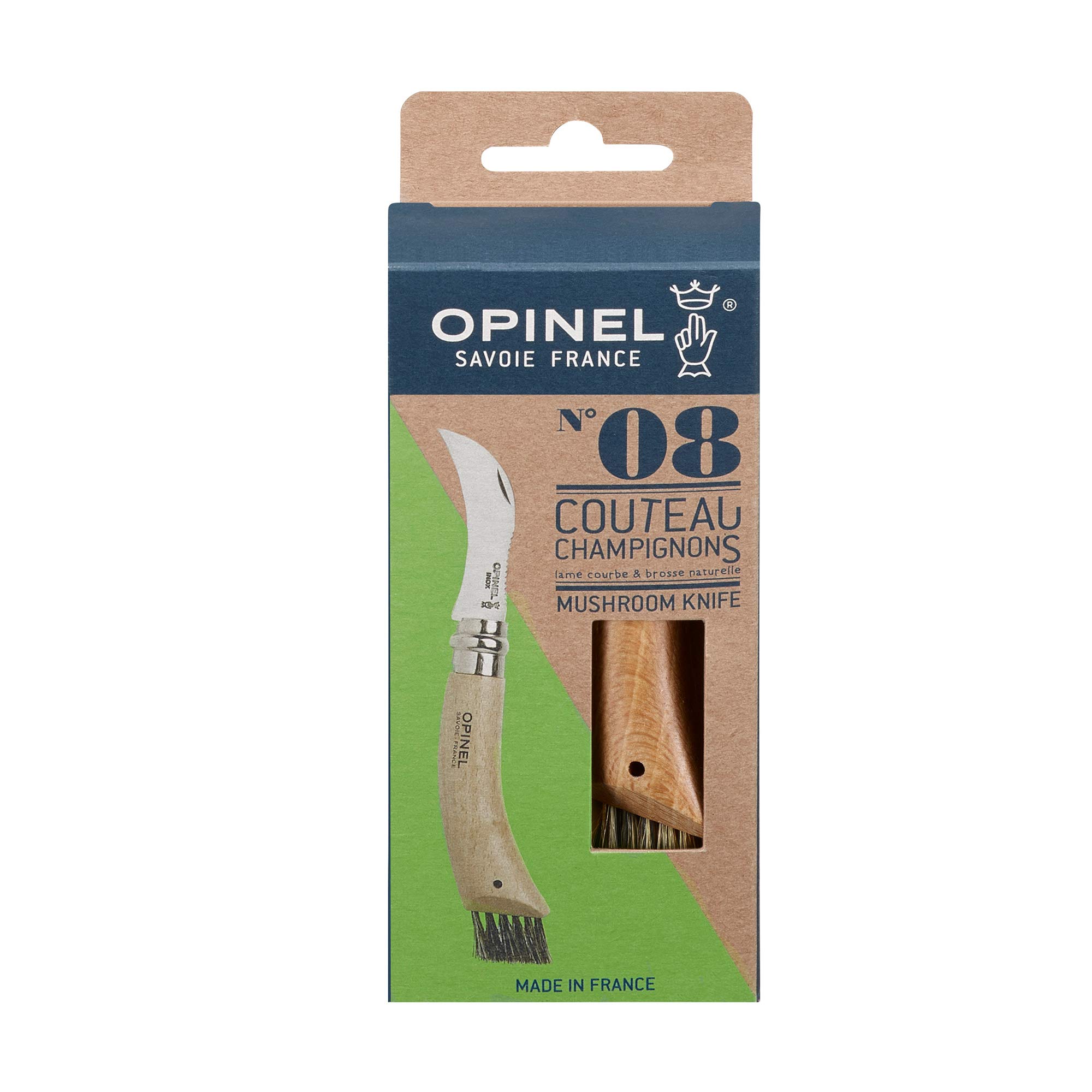 opinel-pilzmesser-sandvik-stahl-buchenholz-wildschweinborsten-b-rste image 2