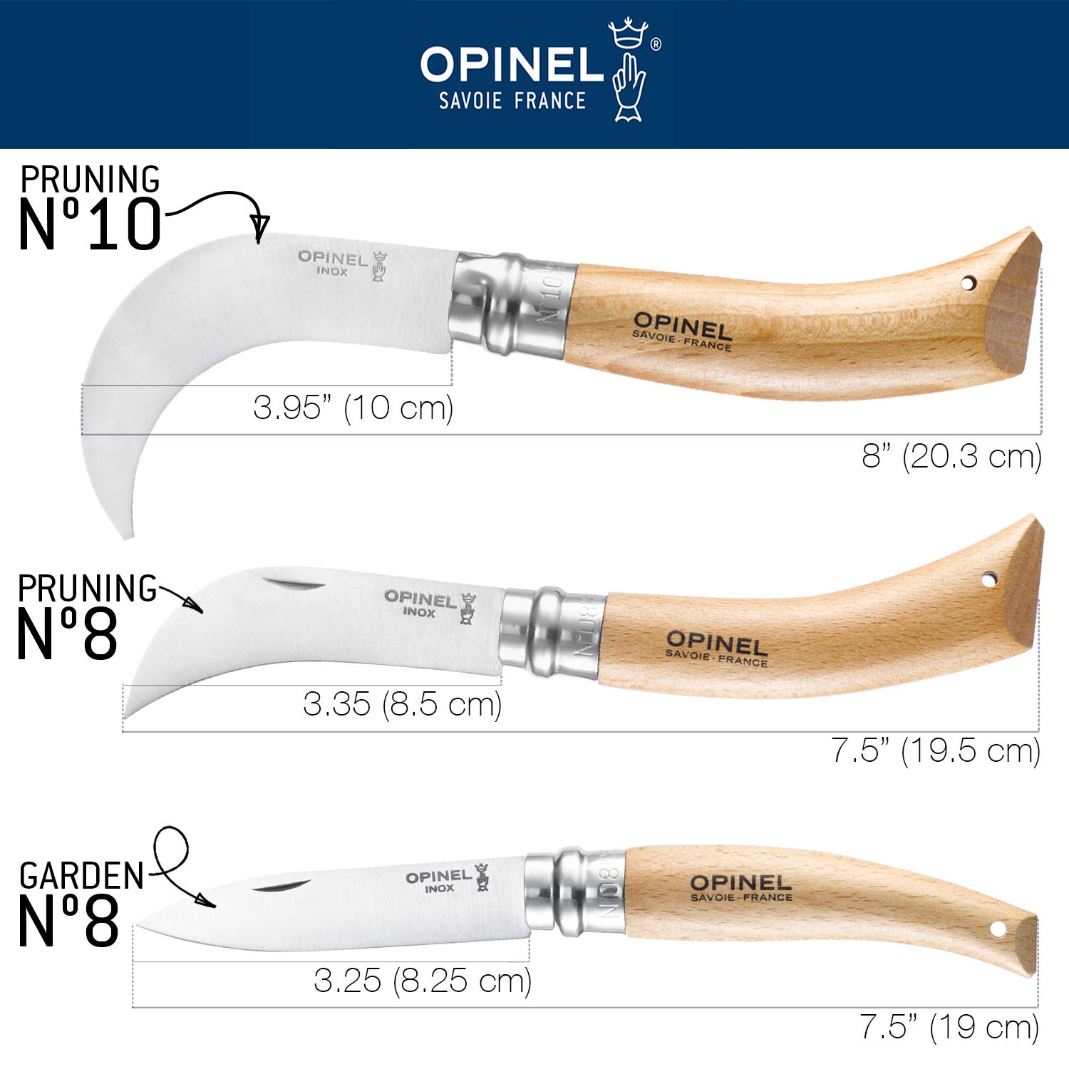 opinel-g-rtnermesser-n-8-mittelspitze-klinge-rostfreier-stahl-buchenholzgriff image 3