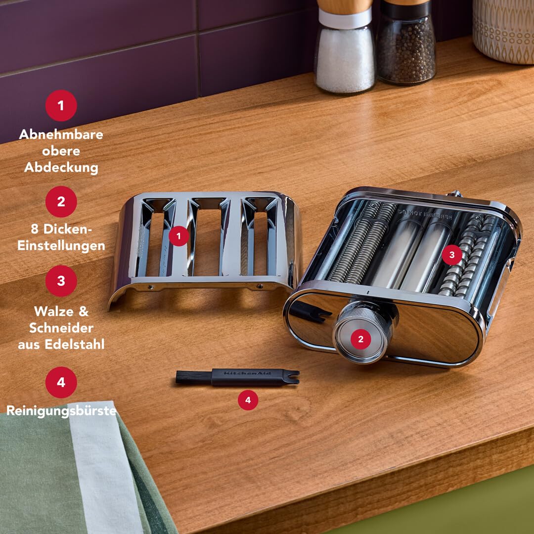 kitchenaid-metall-3-in-1-nudelvorsatz-5ksm3mpa-nudelwalze-spaghettischneider-fet image 5