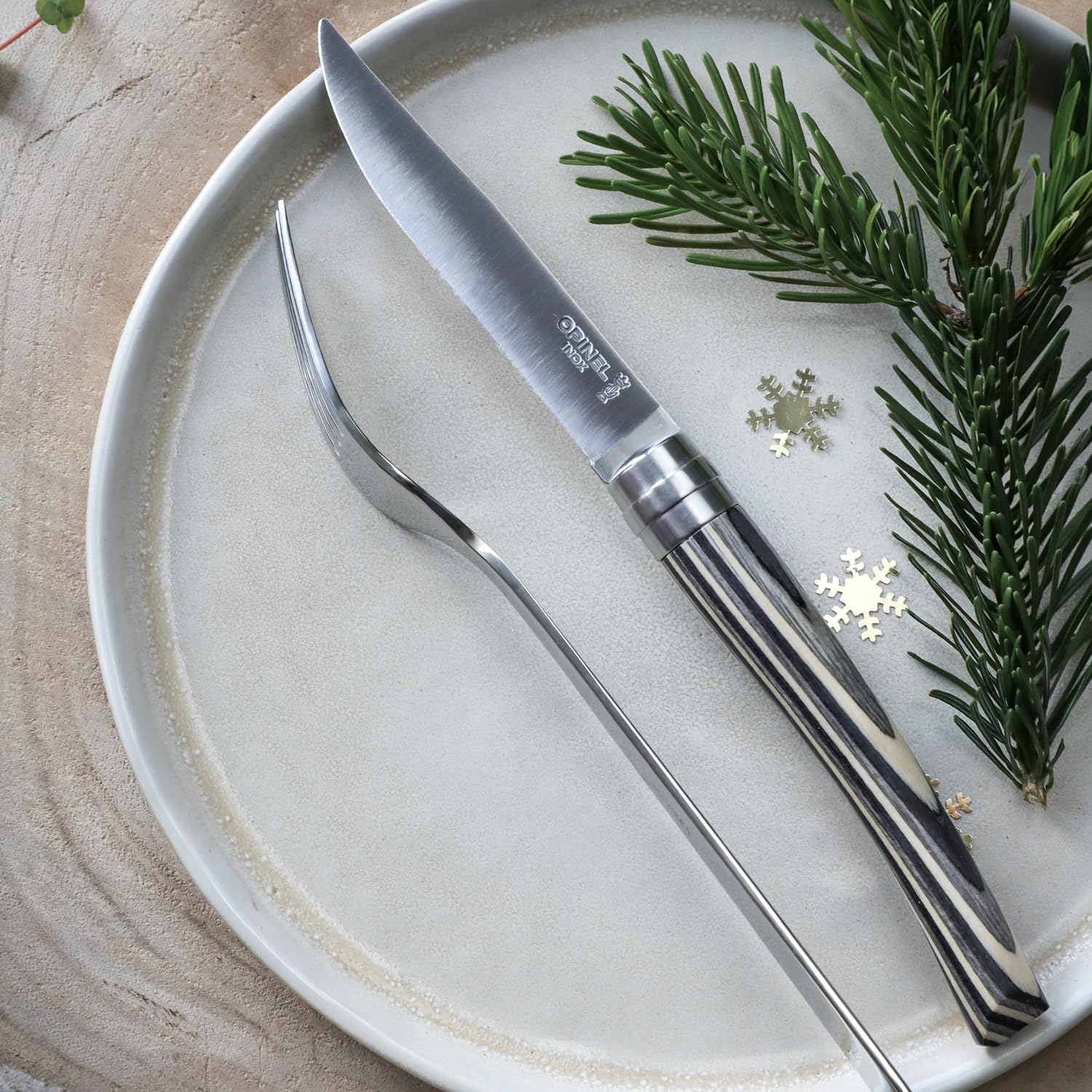 opinel-table-chic-messerset-4er-laminate-birke-schwarz-klingenl-nge-10-cm image 7