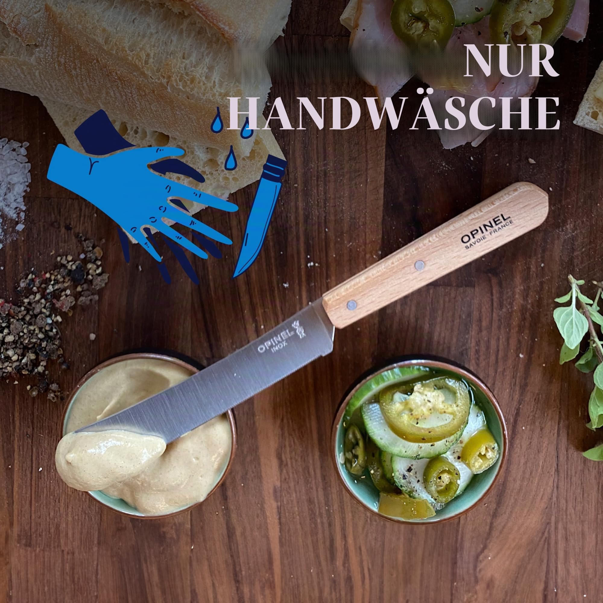 opinel-254471-fr-hst-cksmesser-orange-sandvik-stahl-12c27-buchenholzgriff image 4