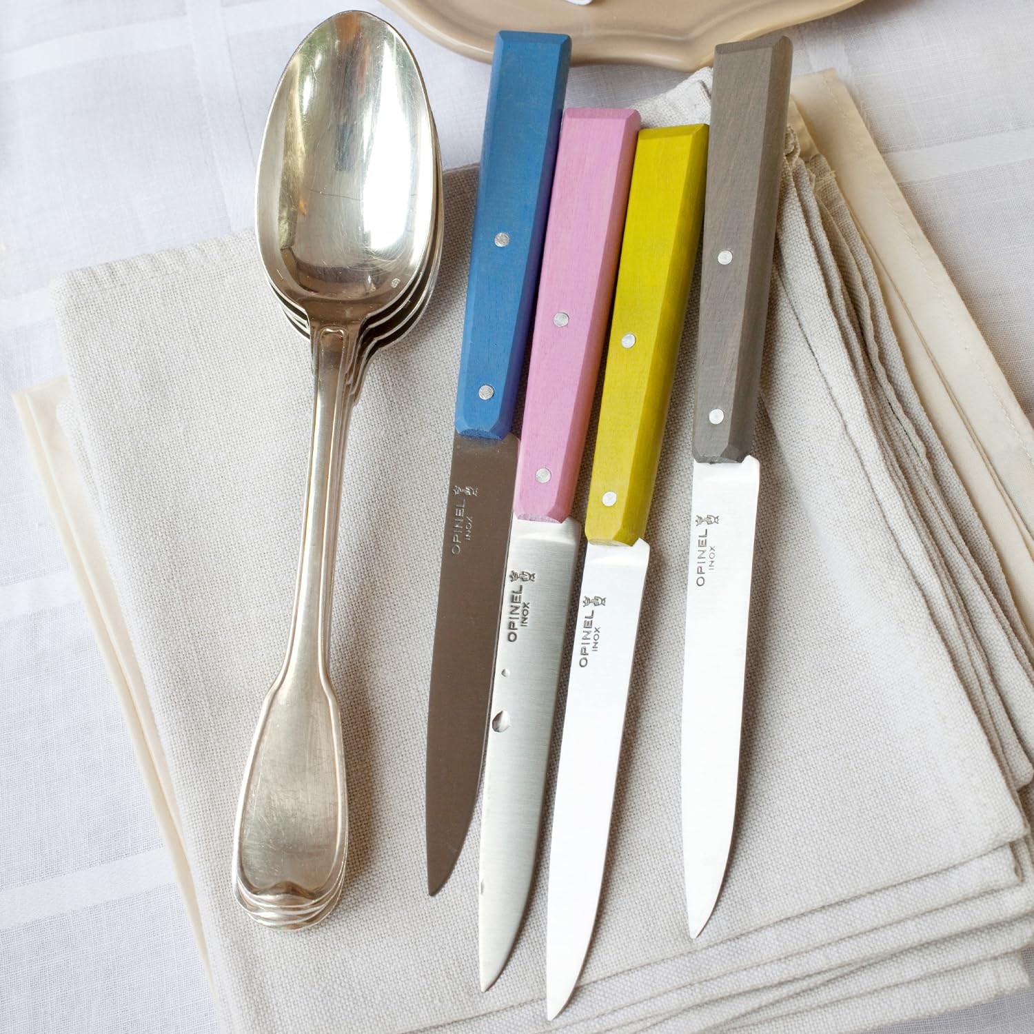 opinel-messerset-esprit-champagne-edelstahl-verschiedene-farben-gr-e-m-robust-un image 4