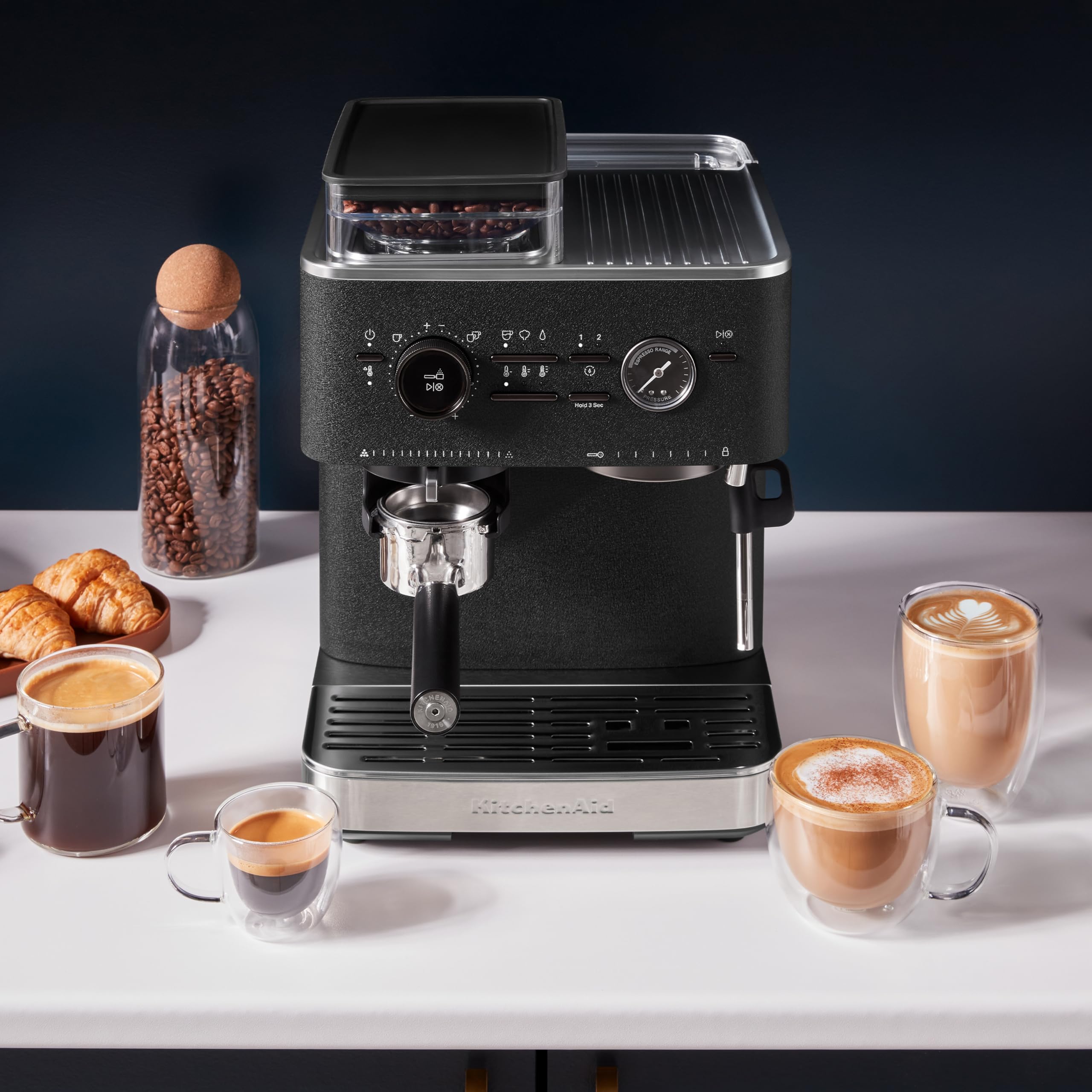 kitchenaid-espressomaschine-mit-mahlwerk-5kes6551-halbautomatisch-schwarz image 8