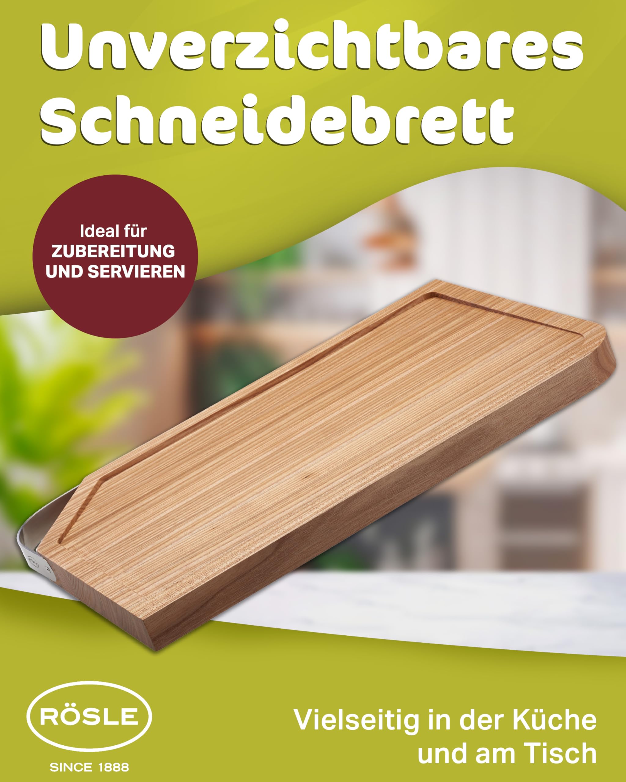 r-sle-schneidebrett-mit-edelstahlgriff-aus-ulmenholz-36x24-cm-robustes-holzbrett image 2