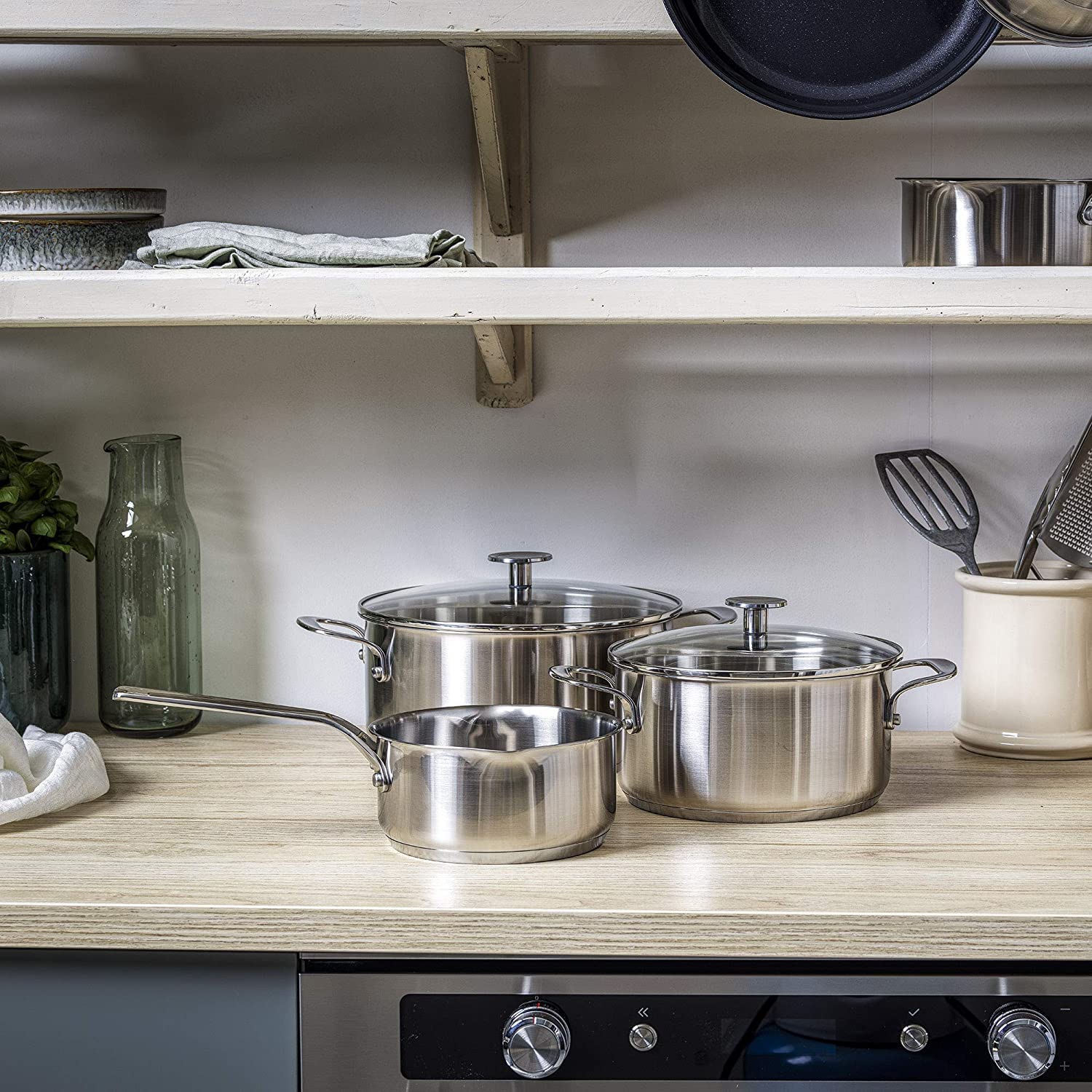 kitchenaid-stielkasserollen-set-16cm-18cm-20cm-edelstahl-mit-antihaftbeschichtun image 5
