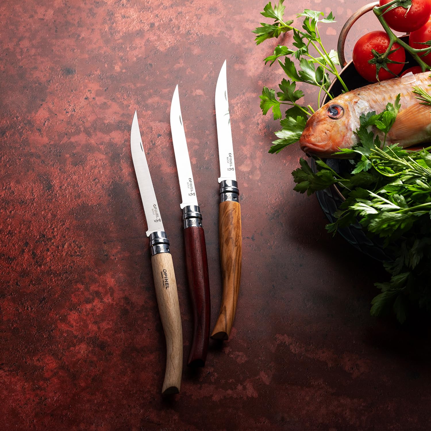opinel-nr-15-effil-schneidemesser-15-cm-konisch-polierte-klinge-edelstahl-oliven image 8