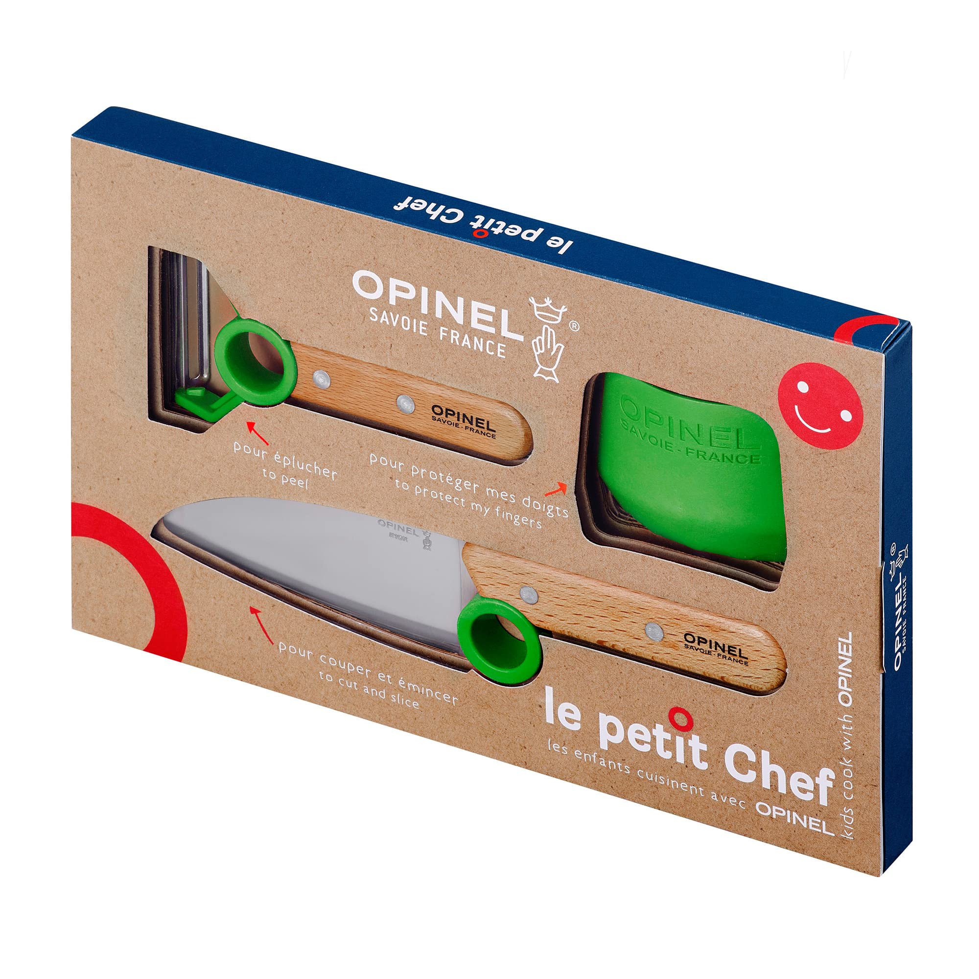 opinel-le-petit-chef-kinder-kochset-3-teilig-gr-n image 2