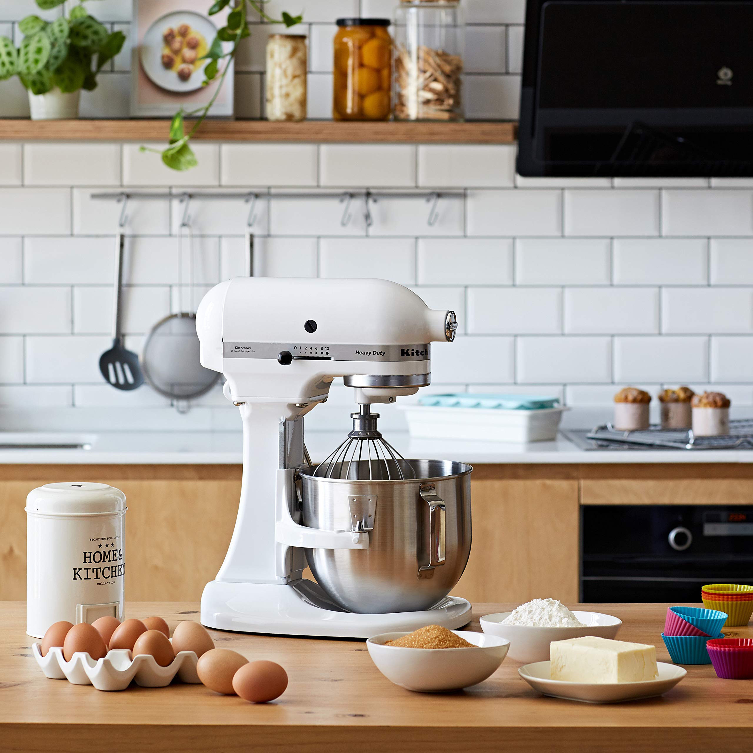kitchenaid-heavy-duty-5kpm5ewh-k-chenmaschine-mit-sch-sselheber-4-8-l-edelstahls image 3
