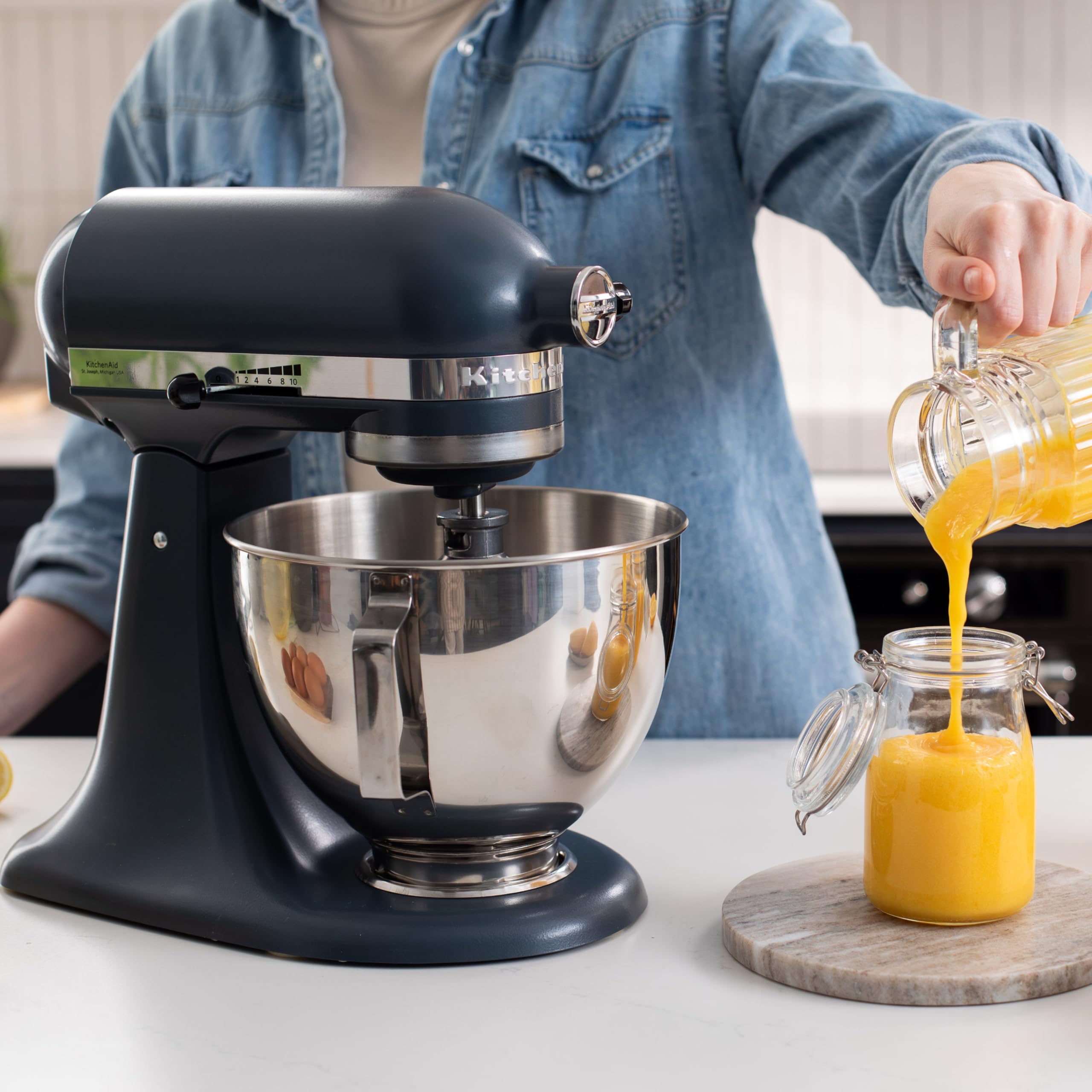 kitchenaid-classic-4-3l-k-chenmaschine-mit-schwenkkopf-10-stufen-blue-steel image 3