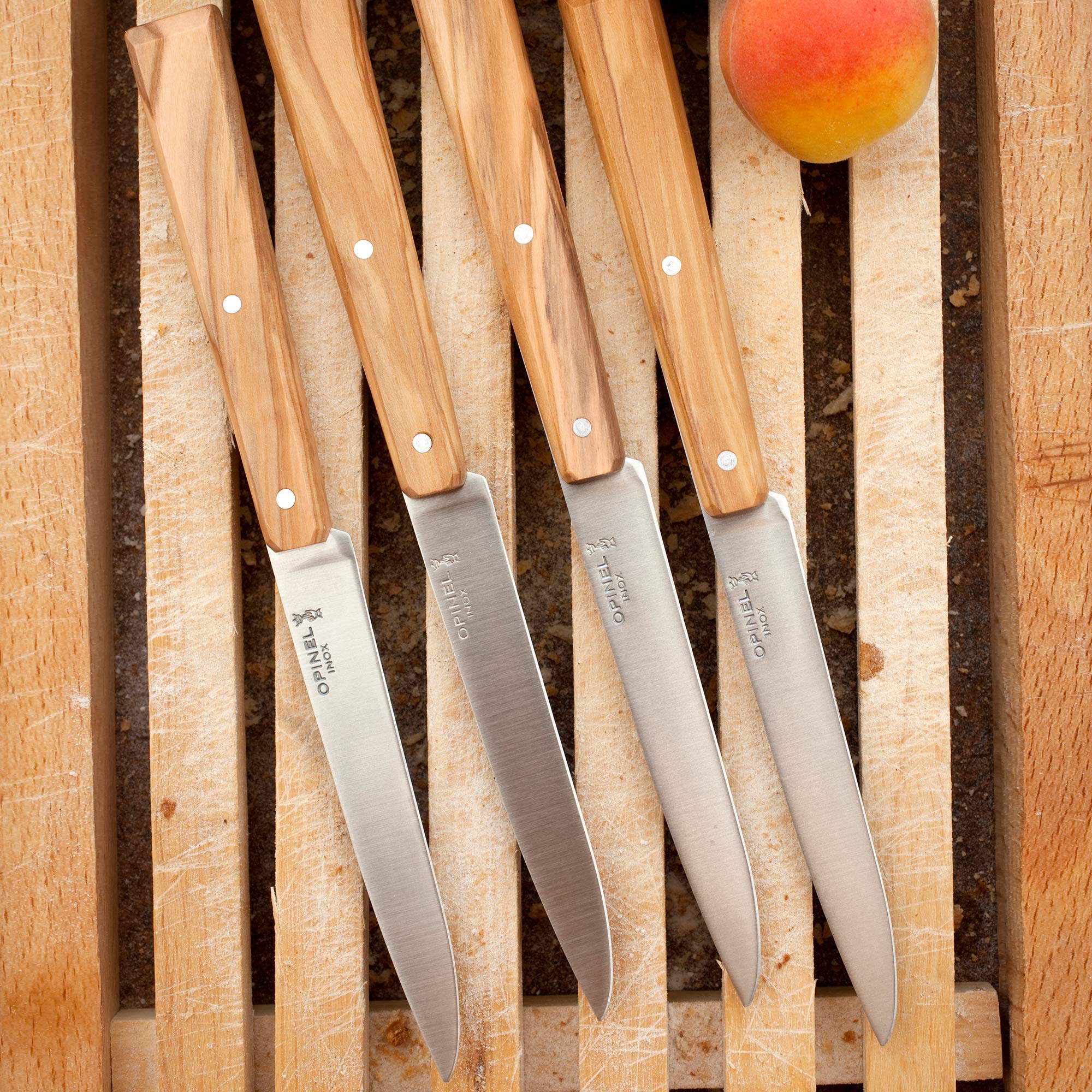 opinel-esprit-sud-messerset-olivenholz-tafelmesser-mehrfarbig-gabel-messer image 5
