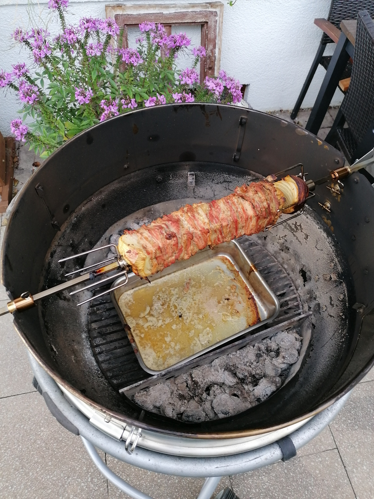 Guter Drehspieß mit kleinen Mängeln