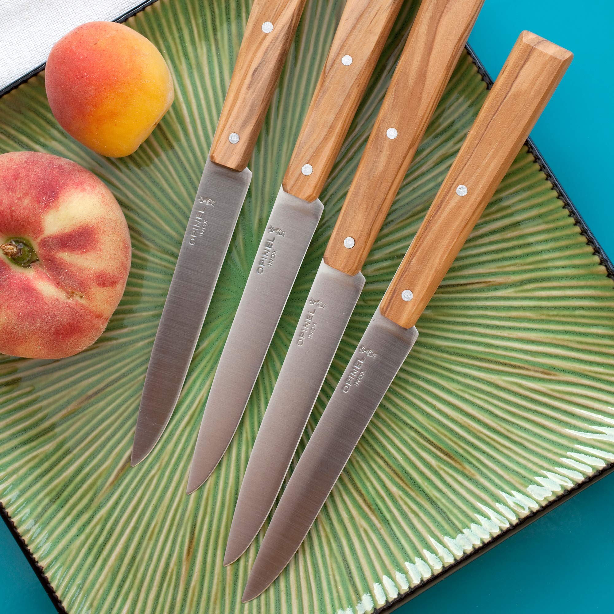 opinel-esprit-sud-messerset-olivenholz-tafelmesser-mehrfarbig-gabel-messer image 6
