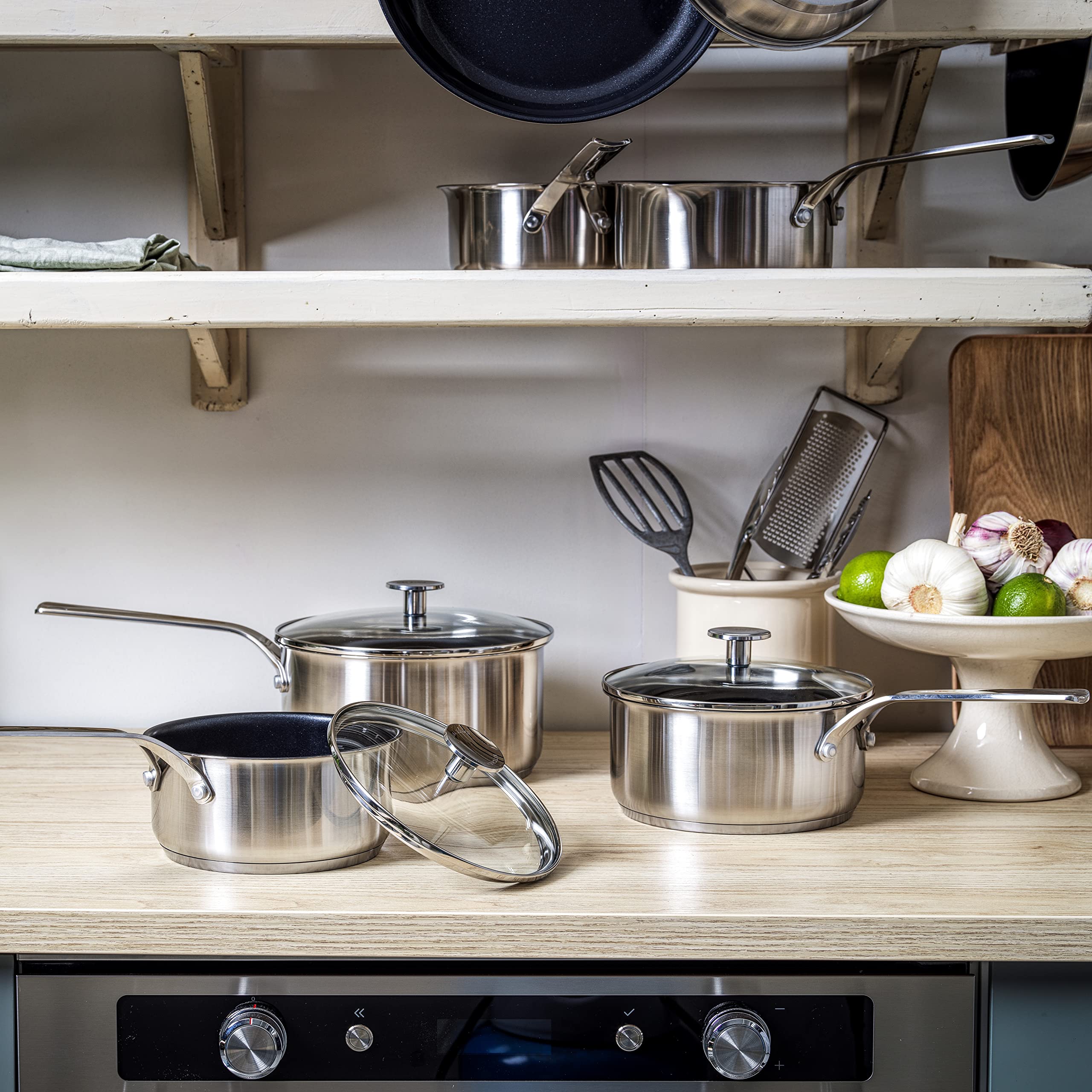 kitchenaid-stielkasserollen-set-16cm-18cm-20cm-edelstahl-mit-antihaftbeschichtun image 3